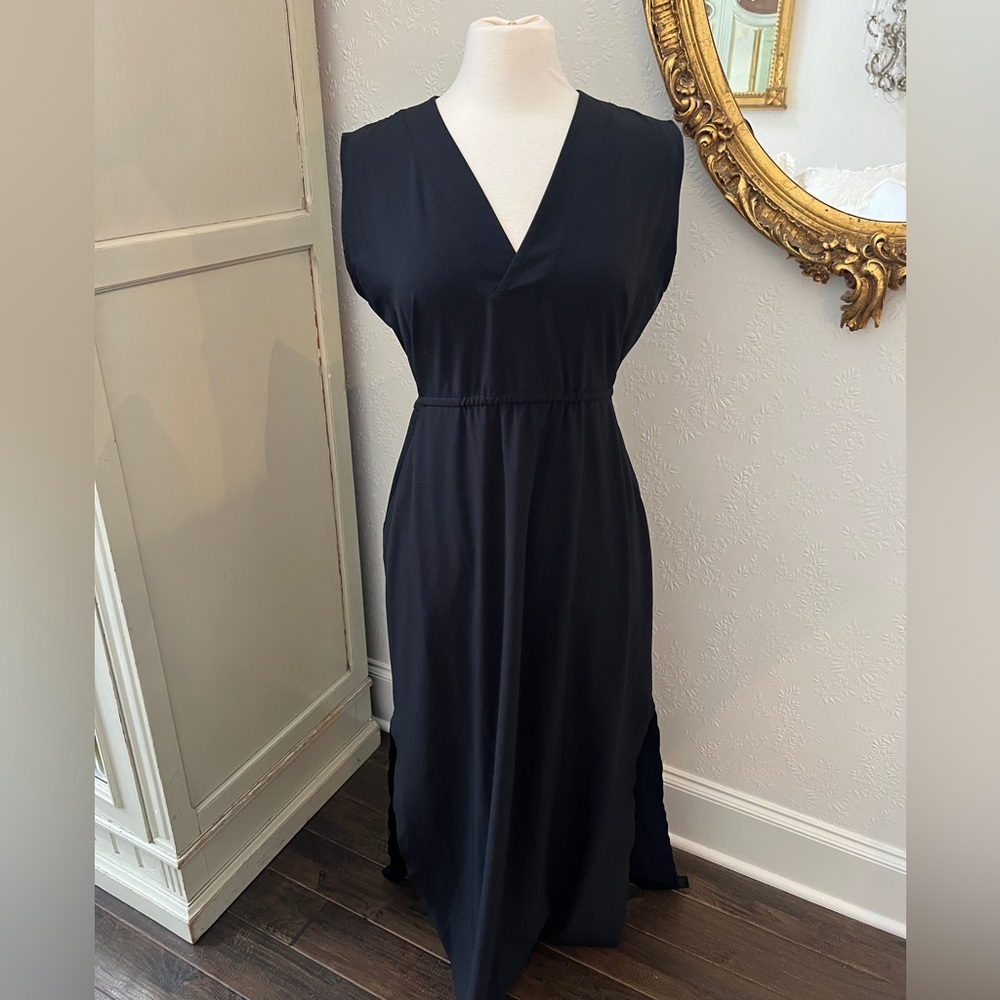 Athleta Black Sleeveless Maxi Dress - Picture 1 of 8